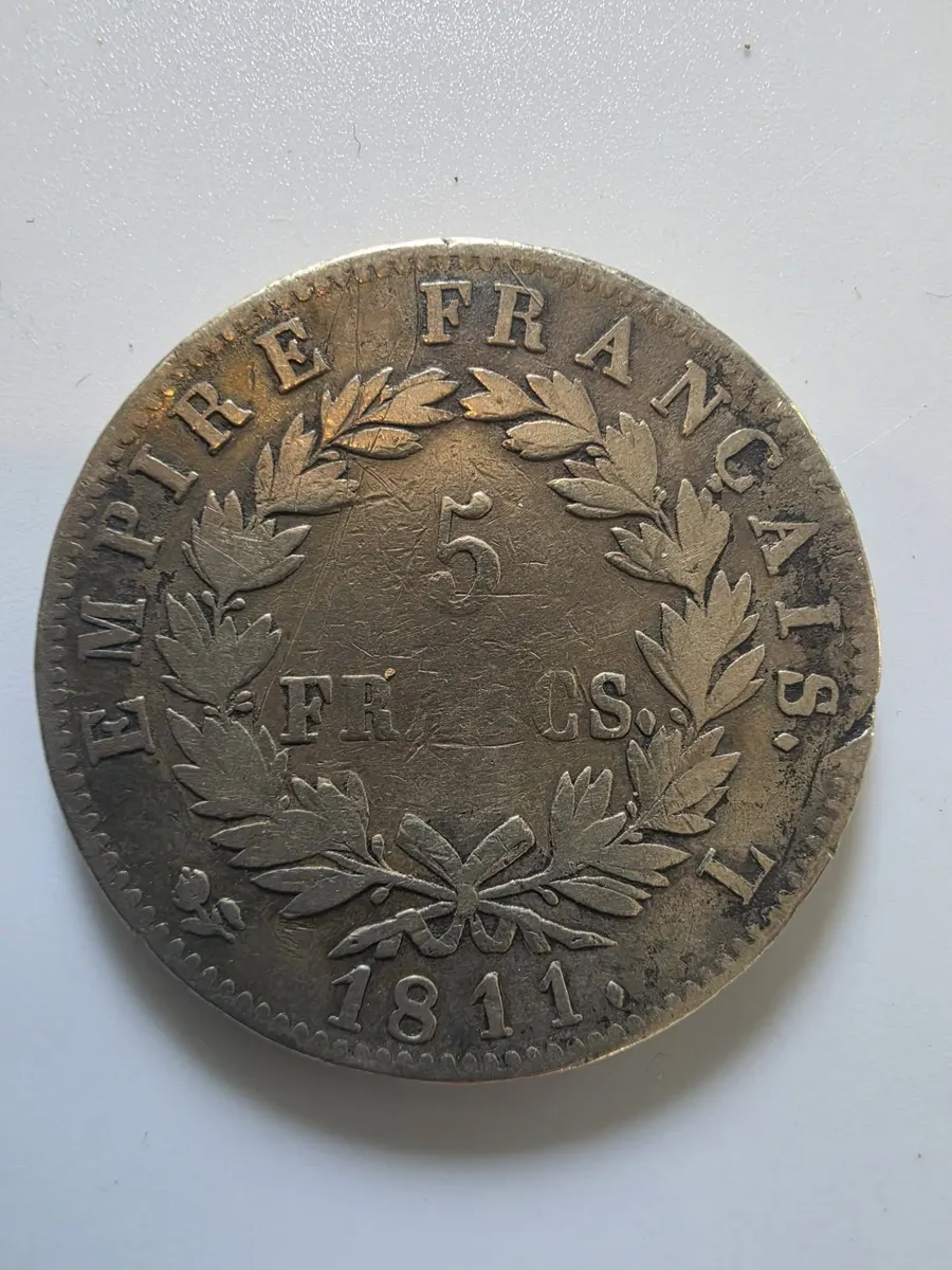 Écu de 5 francs en argent, Empire français