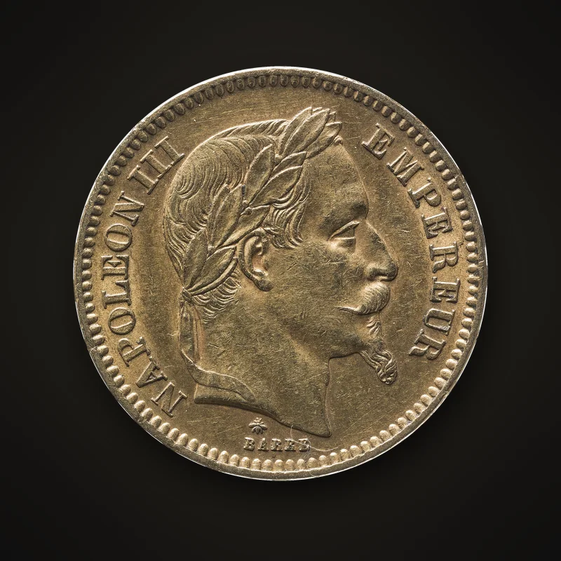 Pièce de 20 francs or Napoléon III de 1866