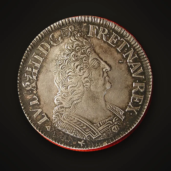 Écu de Louis XIV frappé à l'atelier royal de Strasbourg en 1694