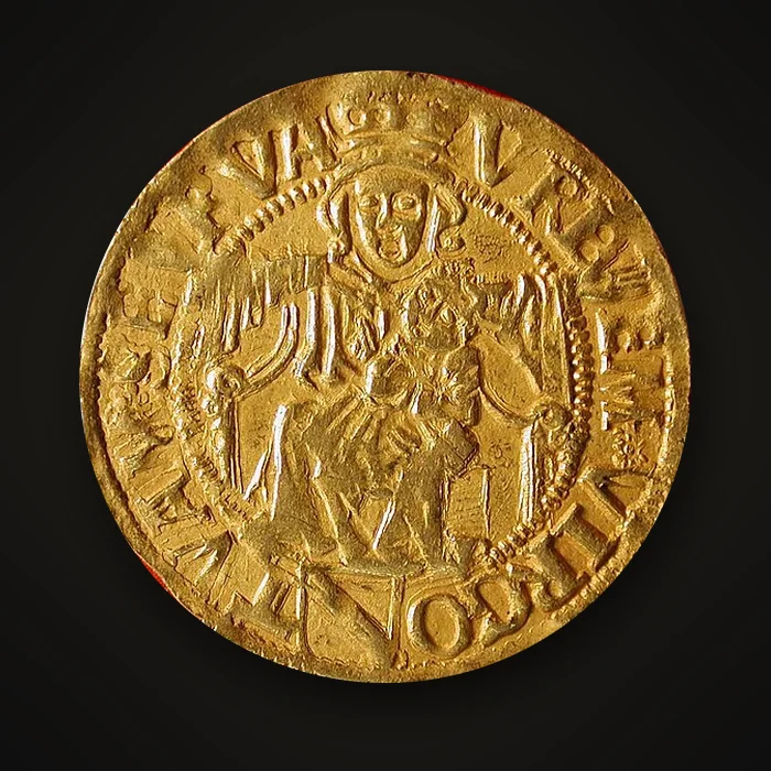 Florin d'or de la ville de Strasbourg à la Vierge à l'Enfant, début du XVIe siècle