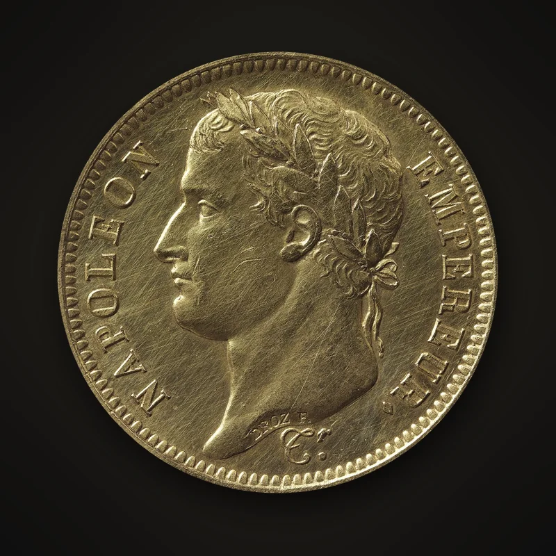 40 francs or Napoléon Ier tête laurée, 1808, avers