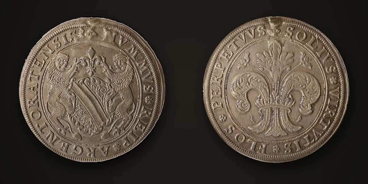 Thaler de la ville de Strasbourg, avers et revers